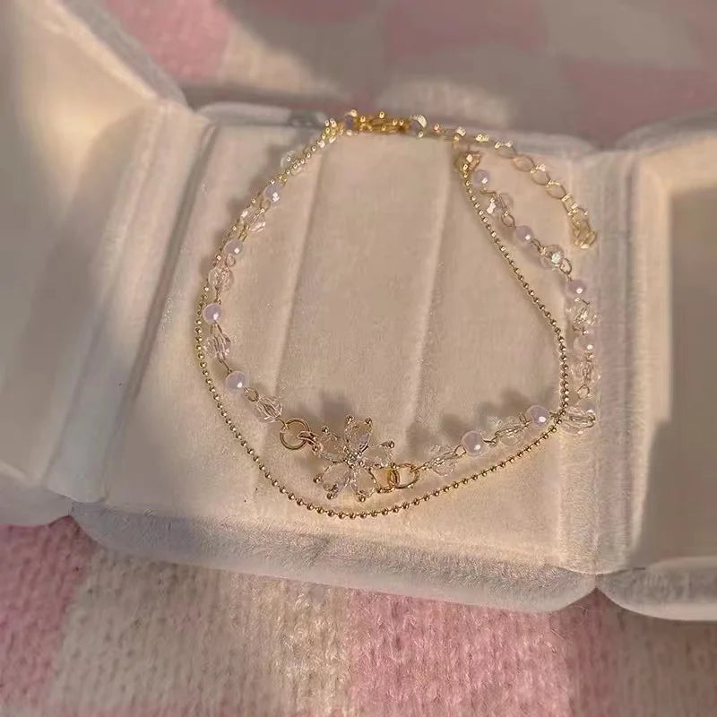 Vintage Gold Color Cuff Bracelet Set of 4 Stainless Steel Butterfly Bracelet Combination Fashion Elegant Bracelet Jewelry Gifts