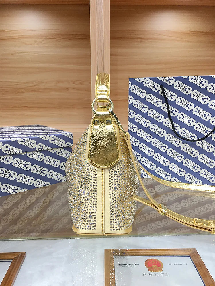 Women Shiny Evening Handbag Female delicate rhinestone shoulder bag dinner fashion luxury large capacity Tote bag gift for girls