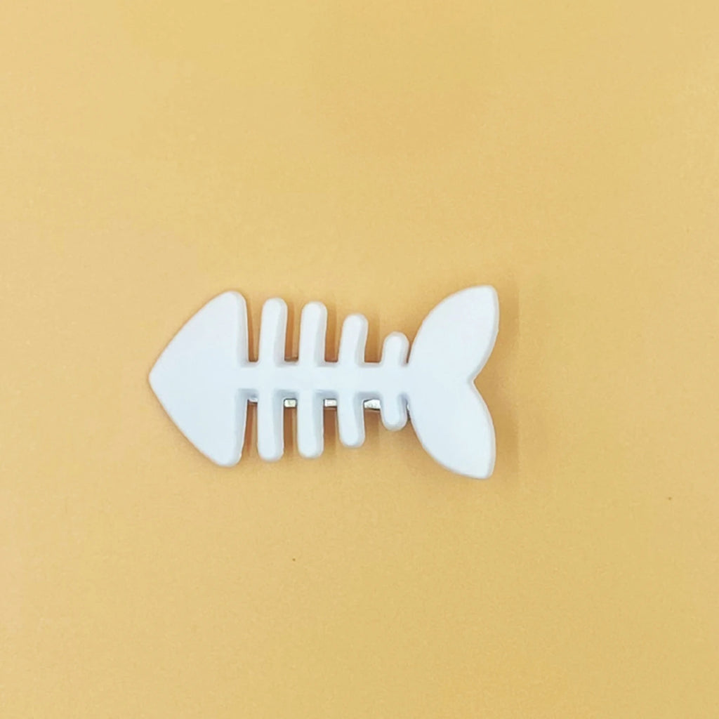 Simple Milk Tea Color Fishbone Hairpin Girl Cute Bangs Barrettes Sweet Side Hairgrips Temperament Duckbill Clip Hair Accessories