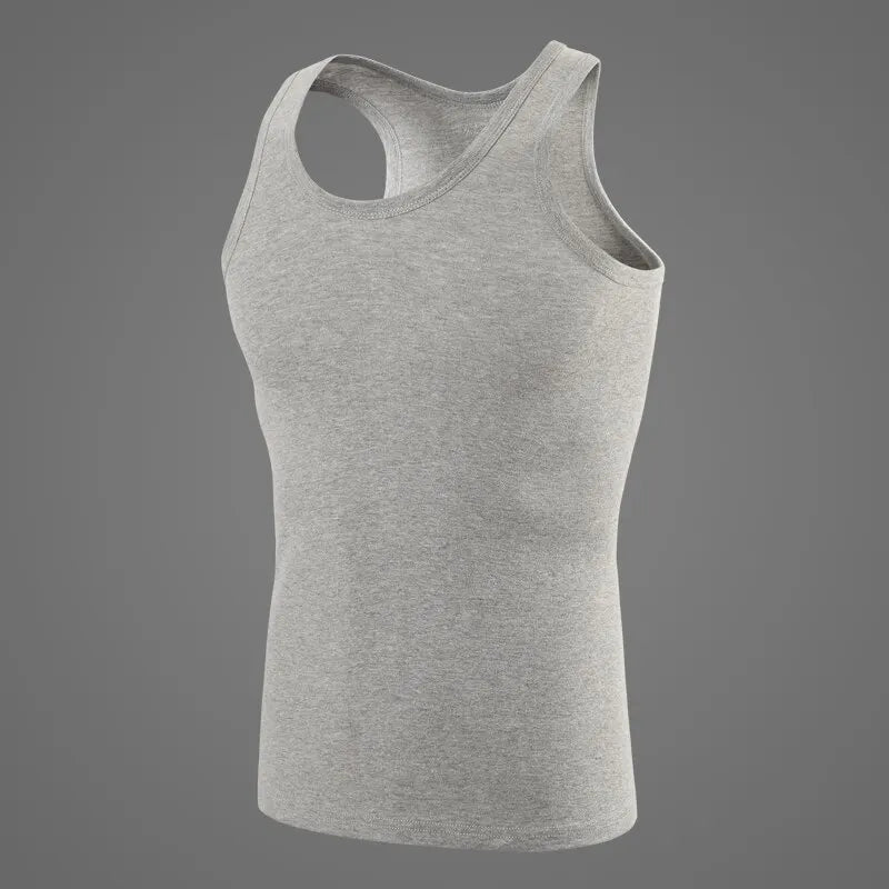 5/3/1 Pack Men To Multi-size Solid Color Tight Vests For Teenagers Comfortable Cotton Sleeveless T-shirts Sports Running Tops