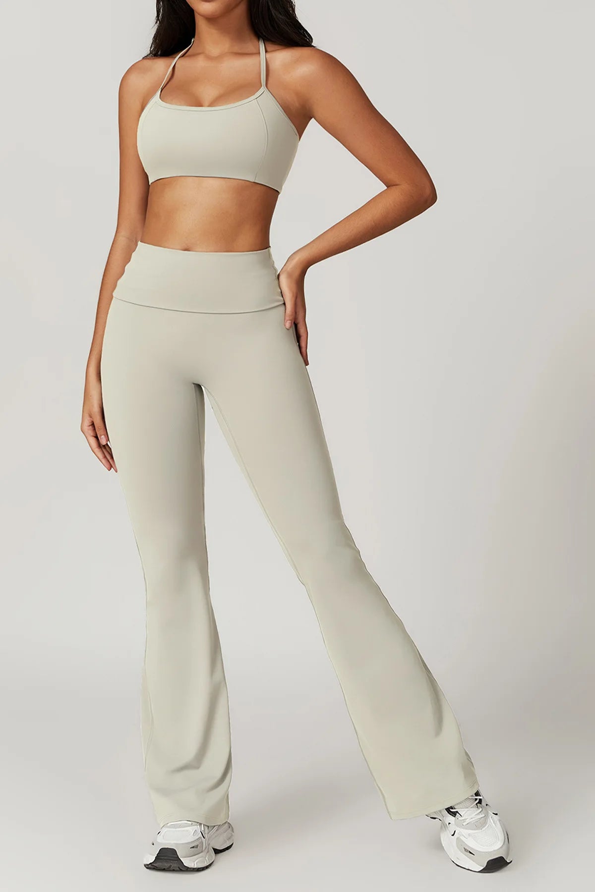 Yoga Pants Women Bell Bottoms High Waist Sport Flare Pants Gym Fitness Leggings Women Female Legging Tummy Control Running Tight