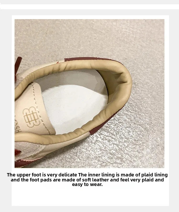 Women's Casual Sports Shoes Spring New Style Versatile Lightweight Lace-Up Mesh Thick Bottom Foot-Extending Dad Sneakers