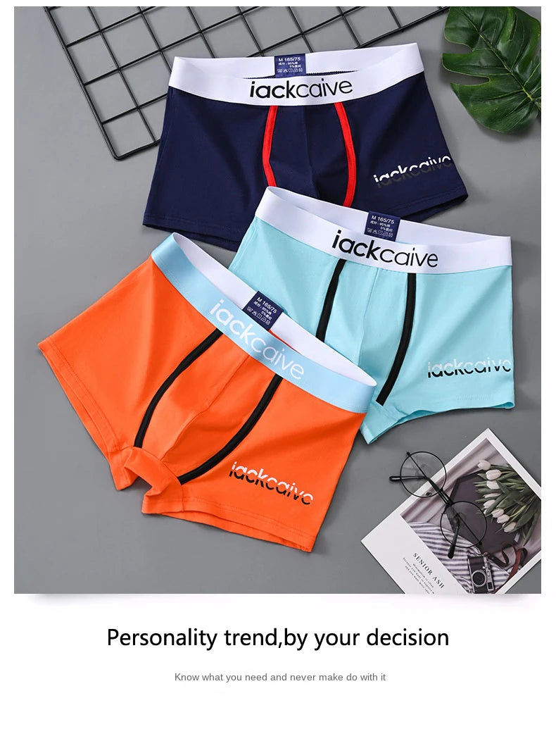 4Pcs Underwear Men's Boxer Shorts Sexy Panties Cotton Boxers Man Underpants Male Shorts Homme U Convex Lingerie Wholesale Lots