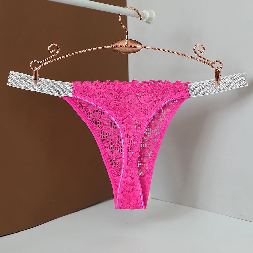 Sexy Female Llingerie  Floral Hollow out Lace Panty for Women Low-Waist Sexy Briefs Intimate Female Underpants Perspective Desig