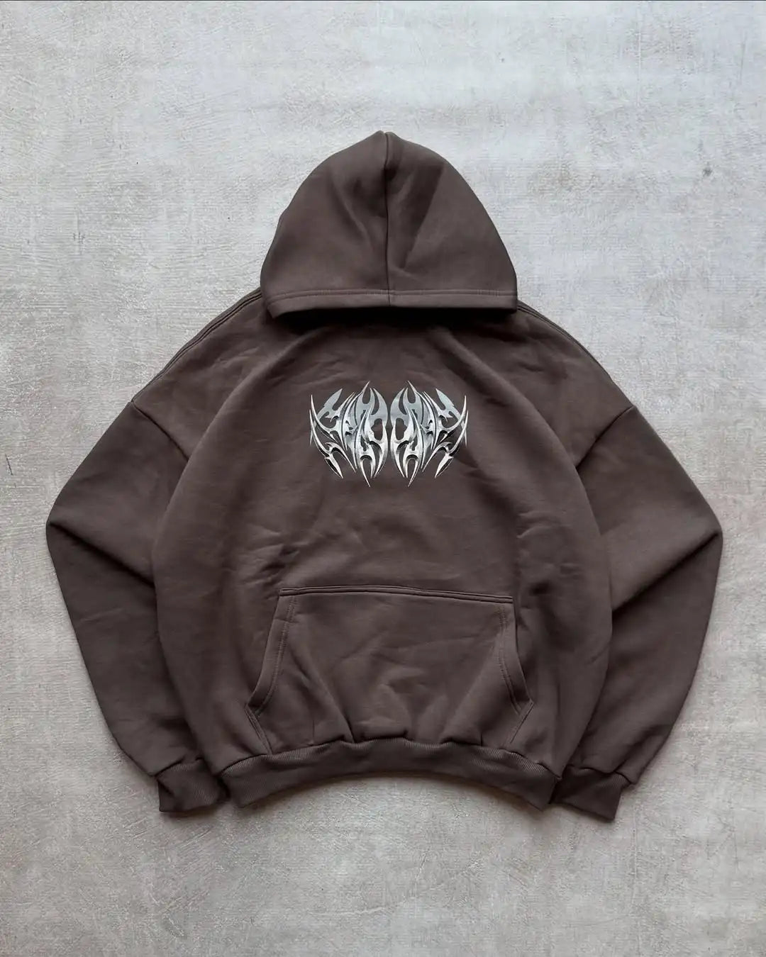 New Fashion American Gothic Style Cthulhu Bug Pattern Red Hoodie Men's Loose Casual Street Pop Hip Hop Rap Y2K Sweatshirt