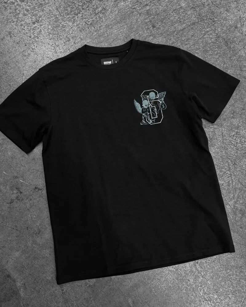 High Street Hip-hop Harajuku Oversized Cotton Round Neck T-shirt Men Y2k New Summer Retro Gothic Punk Casual Streetwear Women