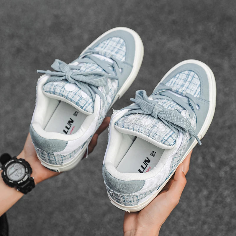 2025 trend men's casual shoes small white shoes board shoes Daddy shoes size