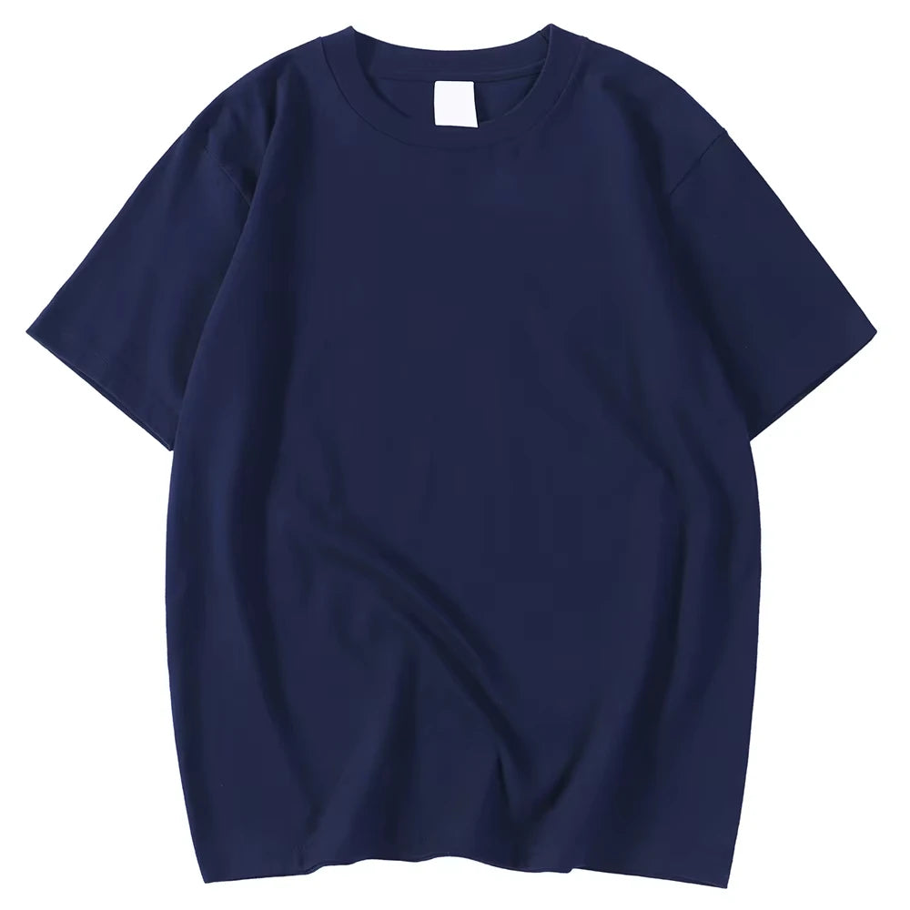 New Candy Color 100% Cotton T-Shirts Men Women 14 Colors Oversized Short Sleeves High Quality Brand Tee Clothing Soft T Shirts