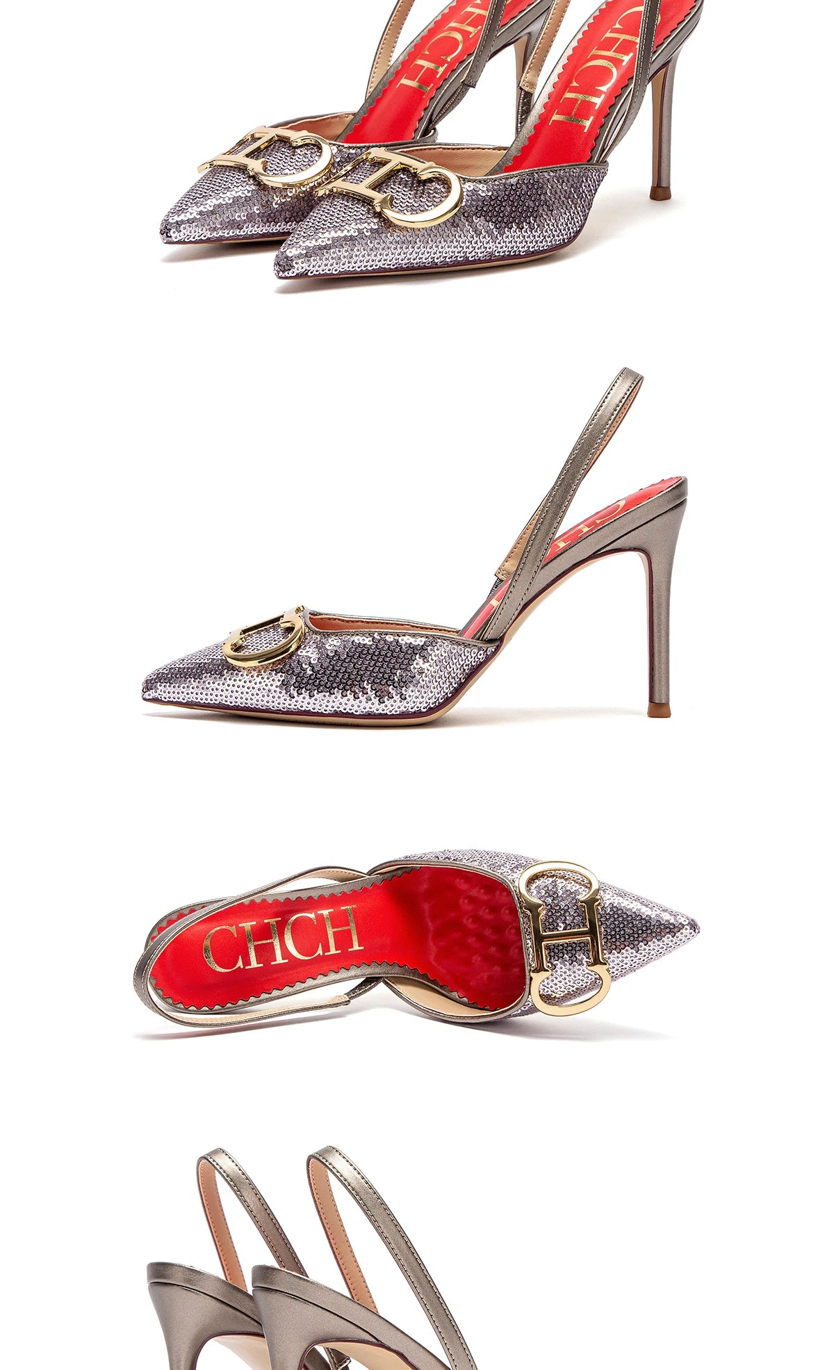 2025 spring and summer new high heels luxury brand ladies shoes sexy girls party sandals