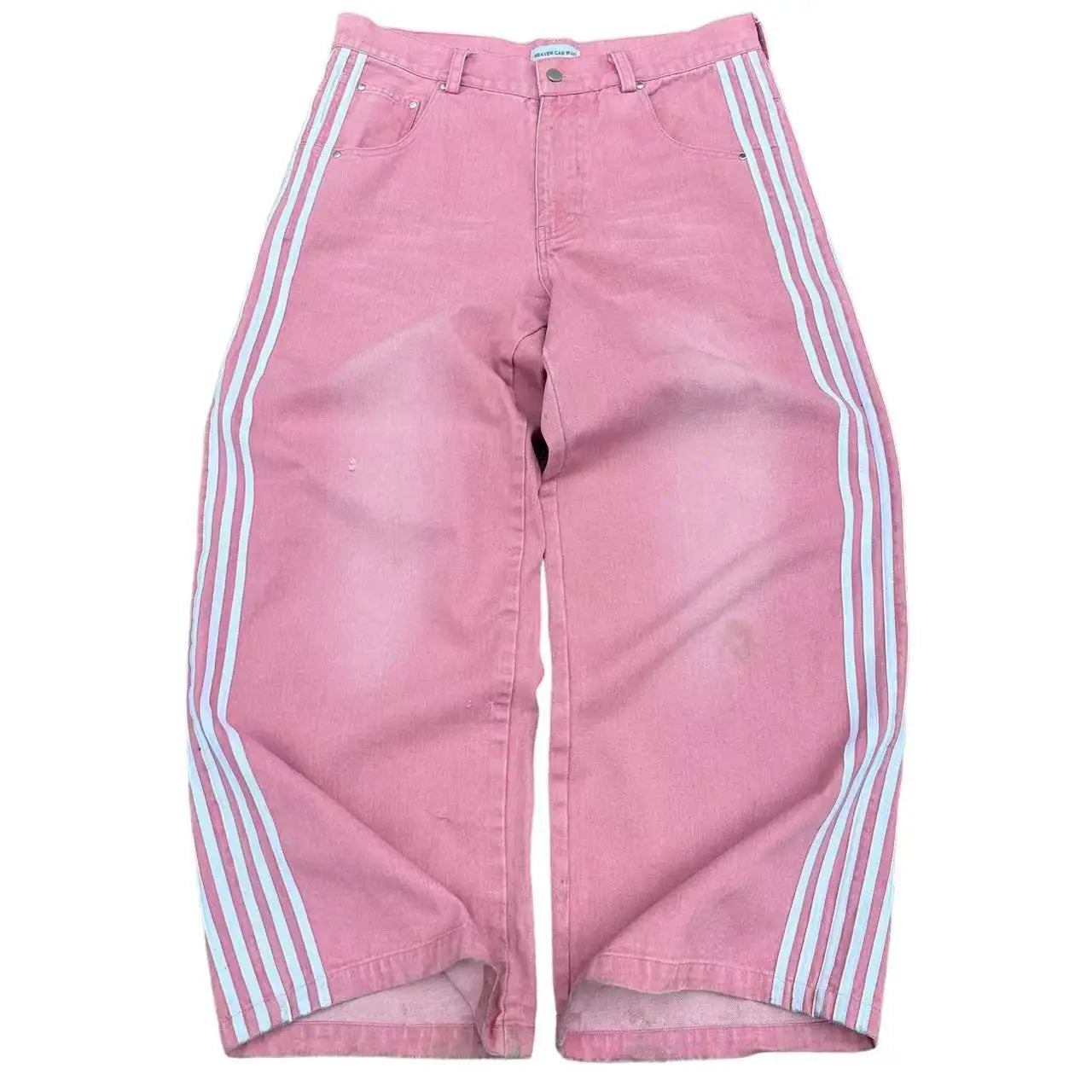 Y2k men baggy jeans Harajuku Fashion new striped wide-leg pants Punk Gothic street lovers casual oversized straight leg pants